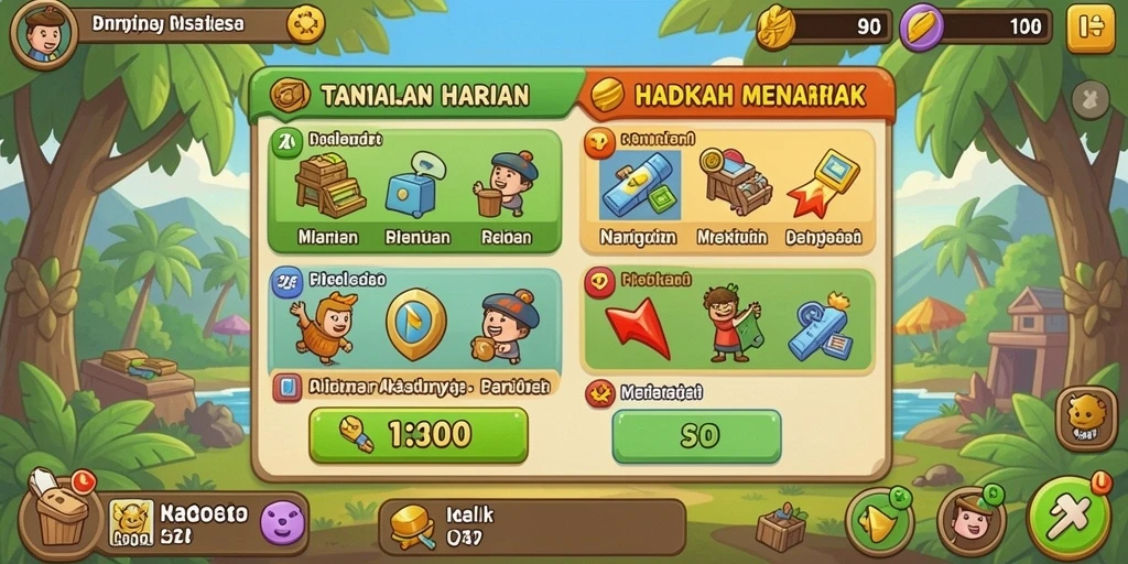 Tampilan menu utama BUKTI4D yang menarik.