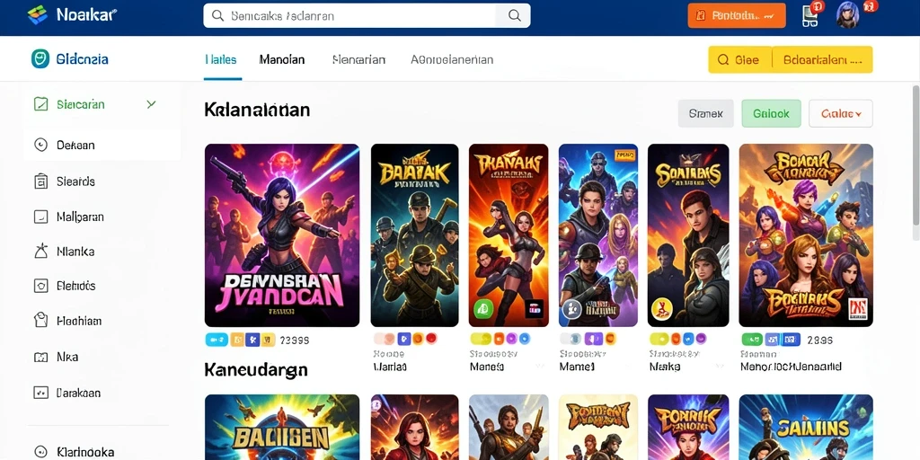 Tampilan awal permainan yang menakjubkan.