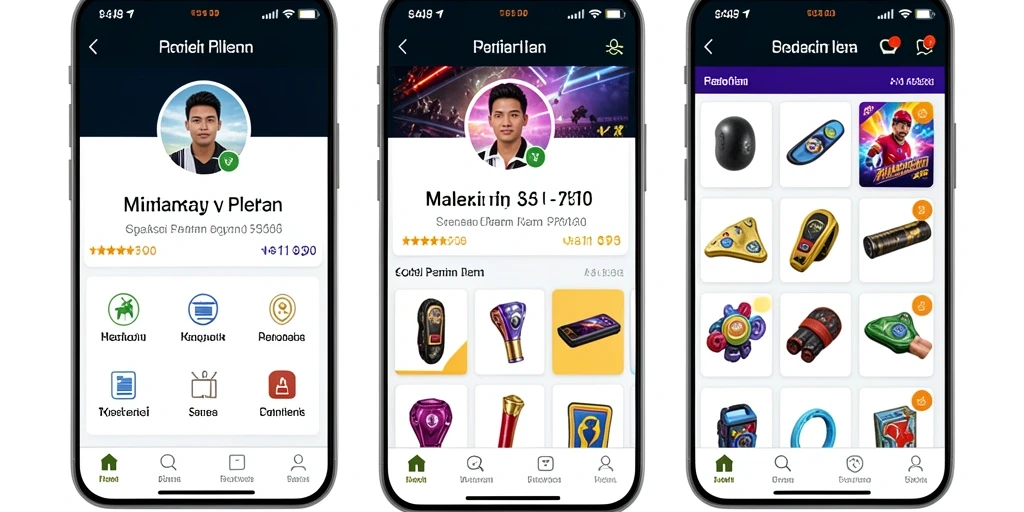 Layar awal yang menarik perhatian dengan desain modern.