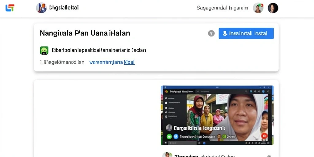 Tampilan awal yang menarik dan mudah dinavigasi.