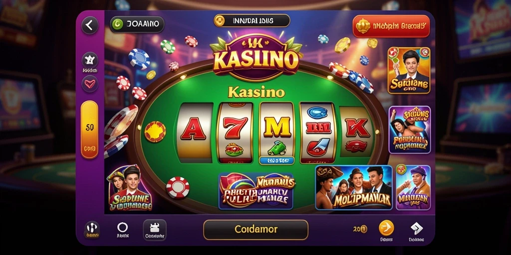 Tampilan menu utama yang intuitif dan menarik.